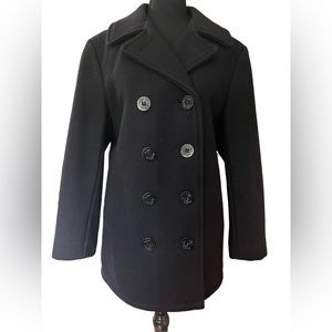 US Navy Wool Pea Coat (Size 10)